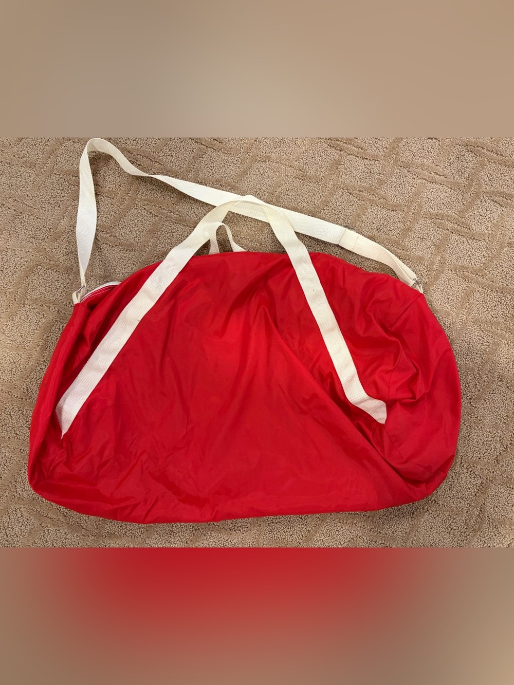 Vintage RCA Promotional Duffel Gym Bag Red White Retro Logo - Picture 2 of 5